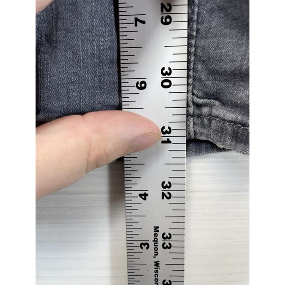 Mavi Jeans Emma Slim Boyfriend Jeans Womens 30/32 Gray Stretch Zip Fly Denim - Picture 6 of 13